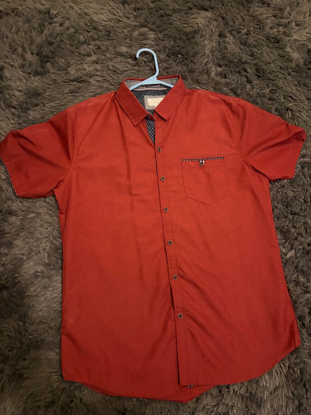 Craft+Flow Men's Short-Sleeve Button Up Size L
